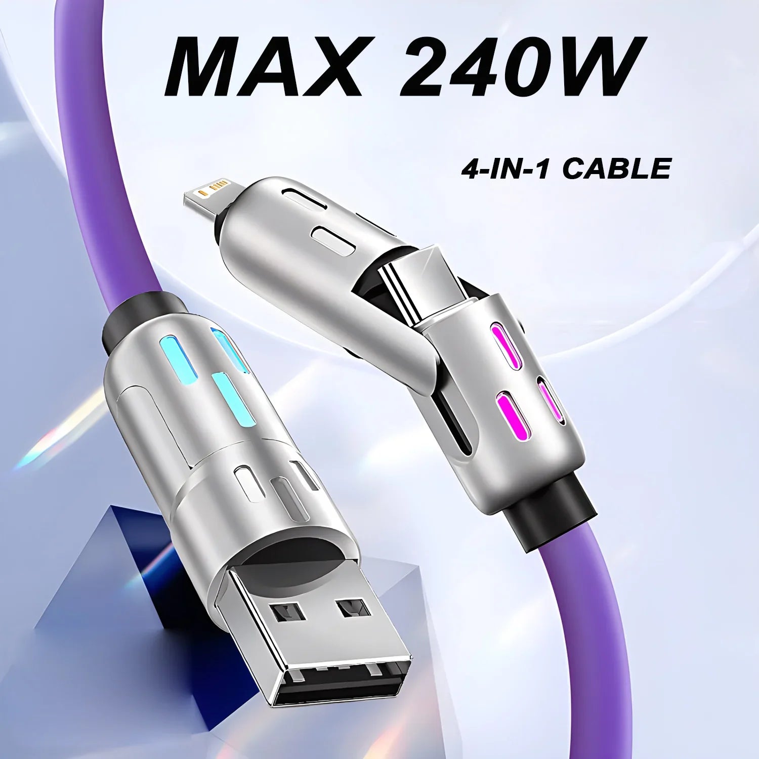 Versatile Fast Charging Cable Duo