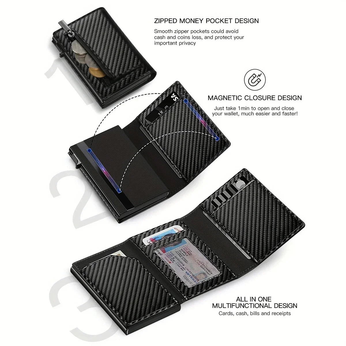 Smart Carbon Wallet for Men